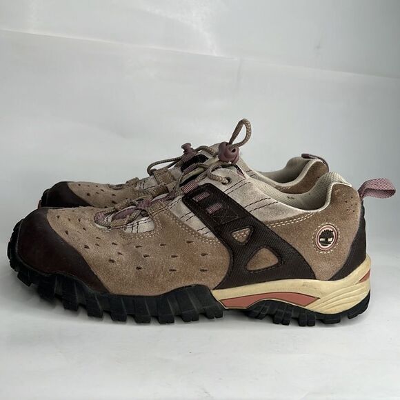 Timberland Suede brown and tan Hiking shoes - Picture 4 of 11